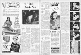 Better Homes & Gardens December 1946 Magazine Article: TRAVEL Tips to Take You Places