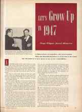 Better Homes & Gardens January 1947 Magazine Article: LET'S Grow Up IN 1947