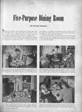 Better Homes & Gardens January 1947 Magazine Article: Five-Purpose Dining Room