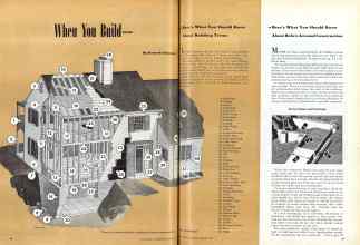 Better Homes & Gardens January 1947 Magazine Article: When Yon Build