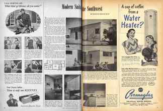 Better Homes & Gardens February 1947 Magazine Article: Modern Suits the Southwest