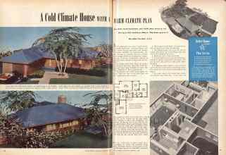 Better Homes & Gardens February 1947 Magazine Article: A Cold Climate House WITH A WARM CLIMATE PLAN
