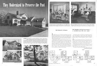Better Homes & Gardens February 1947 Magazine Article: They Modernized to Preserve the Past