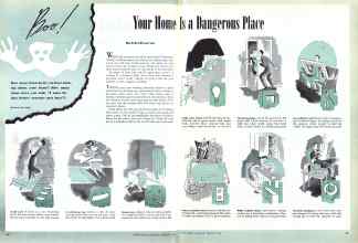 Better Homes & Gardens February 1947 Magazine Article: Your Home Is a Dangerous Place