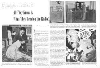 Better Homes & Gardens February 1947 Magazine Article: All They Know Is What They Read on the Radio!