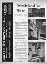 Better Homes & Gardens April 1947 Magazine Article: We Used to Stare at Their Stairway