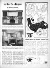 Better Homes & Gardens April 1947 Magazine Article: New Face for a Fireplace