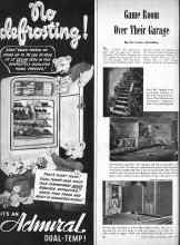 Better Homes & Gardens April 1947 Magazine Article: Game Room Over Their Garage