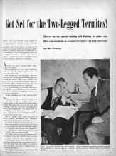 Better Homes & Gardens April 1947 Magazine Article: Get Set for the Two-Legged Termites!