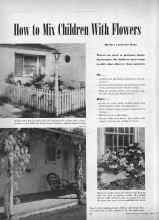 Better Homes & Gardens April 1947 Magazine Article: How to Mix Children With Flowers