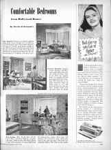 Better Homes & Gardens April 1947 Magazine Article: Comfortable Bedrooms