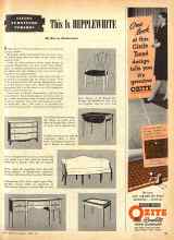 Better Homes & Gardens April 1947 Magazine Article: LIVING FURNITURE PERIODS This Is HEPPLEWHITE