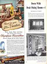 Better Homes & Gardens April 1947 Magazine Article: Down With Drab Dining Rooms--I
