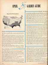 Better Homes & Gardens April 1947 Magazine Article: APRIL GARDEN GLIDE