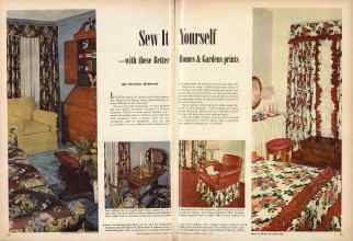 Better Homes & Gardens April 1947 Magazine Article: Sew It Yourself