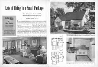 Better Homes & Gardens April 1947 Magazine Article: Lots of Living in a Small Package