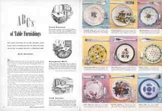 Better Homes & Gardens April 1947 Magazine Article: ABC'S of Table Furnishings