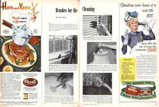 Better Homes & Gardens April 1947 Magazine Article: Brushes for the Cleaning