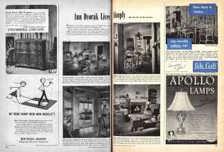Better Homes & Gardens April 1947 Magazine Article: Ann Dvorak Lives Simply