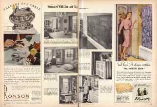 Better Homes & Gardens April 1947 Magazine Article: Decorated With Sun and Sky