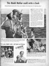 Better Homes & Gardens May 1947 Magazine Article: This Model Mother could write a book