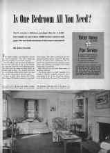 Better Homes & Gardens May 1947 Magazine Article: Is One Bedroom All You Need?