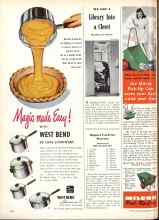 Better Homes & Gardens May 1947 Magazine Article: WE GOT A Library Into a Closet