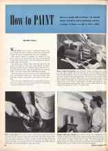 Better Homes & Gardens May 1947 Magazine Article: How to PAINT