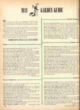Better Homes & Gardens May 1947 Magazine Article: MAY GARDEN GUIDE