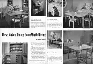 Better Homes & Gardens May 1947 Magazine Article: These Make a Dining Room Worth Having