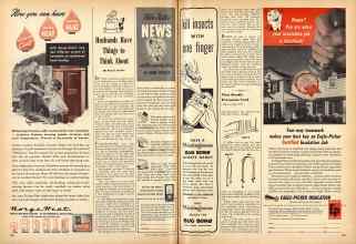 Better Homes & Gardens May 1947 Magazine Article: Husbands Have Things to Think About