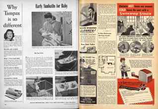 Better Homes & Gardens May 1947 Magazine Article: Early Sunbaths for Baby