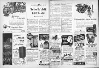 Better Homes & Gardens May 1947 Magazine Article: The Cave Man's Buddy Is Still Man's Pal
