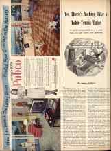 Better Homes & Gardens June 1947 Magazine Article: Yes, There's Nothing Like a Table-Tennis Table