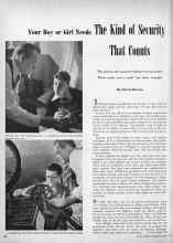 Better Homes & Gardens June 1947 Magazine Article: Your Boy or Girl Needs The Kind of Security That Counts