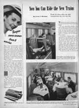 Better Homes & Gardens June 1947 Magazine Article: Now You Can Ride the New Trains