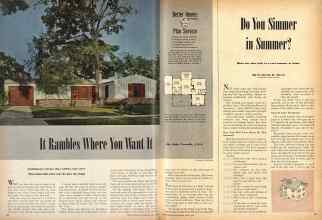 Better Homes & Gardens June 1947 Magazine Article: It Rambles Where You Want It