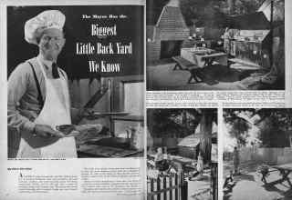 Better Homes & Gardens June 1947 Magazine Article: The Mayor Has the Biggest Little Back Yard We Know