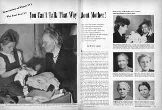 Better Homes & Gardens June 1947 Magazine Article: Yon Can't Talk That Way About Mother!