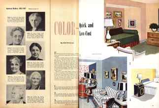 Better Homes & Gardens June 1947 Magazine Article: COLOR Quick and Low-Cost