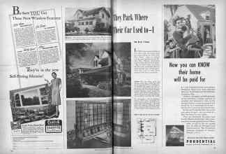 Better Homes & Gardens June 1947 Magazine Article: They Park Where Their Car Used to--I
