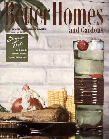Better Homes & Gardens July 1947 Magazine Cover