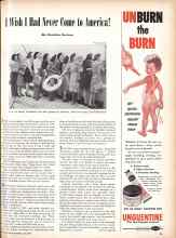 Better Homes & Gardens July 1947 Magazine Article: I Wish I Had Never Come to America!