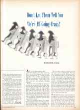 Better Homes & Gardens July 1947 Magazine Article: Don't Let Them Tell You We're All Going Crazy!