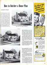 Better Homes & Gardens July 1947 Magazine Article: How to Butcher a House Plan