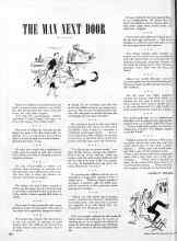 Better Homes & Gardens July 1947 Magazine Article: THE MAN NEXT DOOR