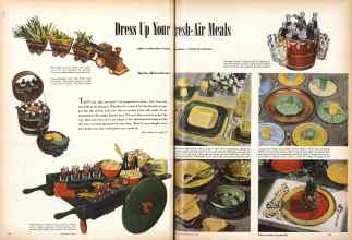 Better Homes & Gardens July 1947 Magazine Article: Dress Up Your Fresh-Air Meals