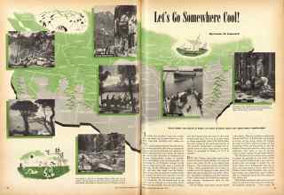 Better Homes & Gardens July 1947 Magazine Article: Let's Go Somewhere Cool!