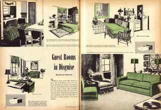 Better Homes & Gardens July 1947 Magazine Article: Guest Rooms in Disguise