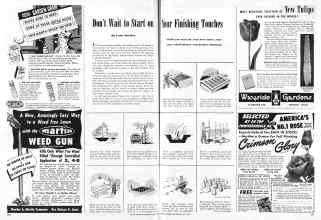 Better Homes & Gardens July 1947 Magazine Article: Don't Wait to Start on Your Finishing Touches